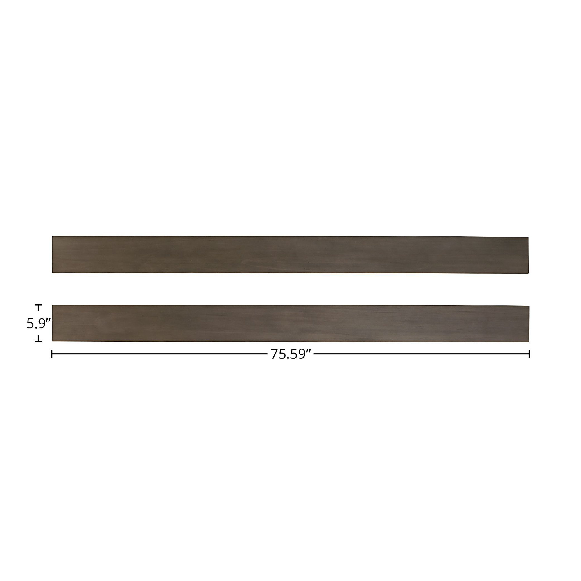 Mabank Farmhouse Wood Full Size Bed Rails, Brown
