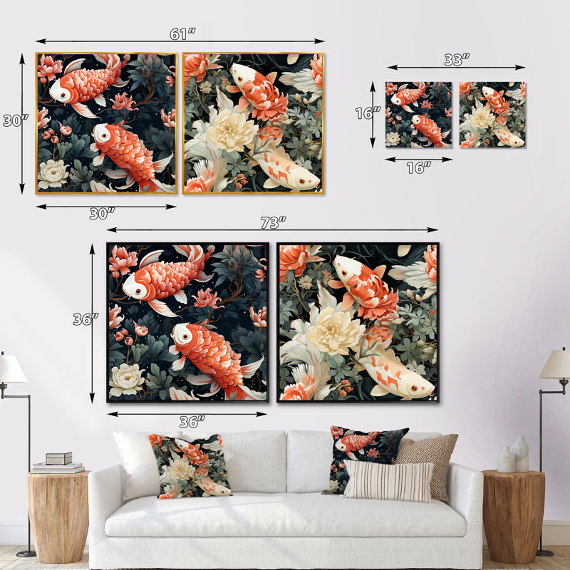 Ensemble de 2 bonnets de collage en forme de bonnets et de bibelots - Illustration, Cadre flottant noir, H 16 po x l 33 po
