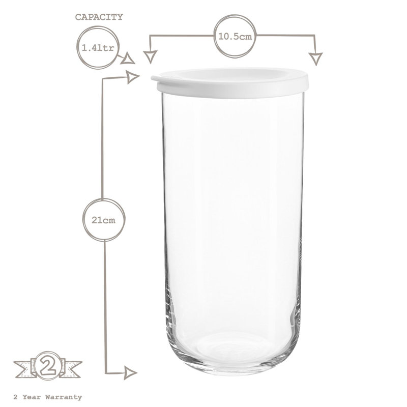 Duo Glass Canister - Set of 8