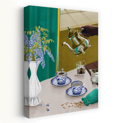 «I Despise English Tea», art mural rétro