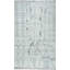 6x9 Ivory Hand-Knotted Wool Linear Tribal Motifs Modern Contemporary Carpet Rug