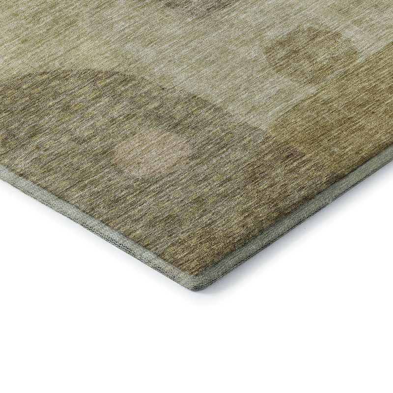 Premium Machine Washable Dilorenzo AMF1117 Geometric Rug, Rectangle 3' x 5'