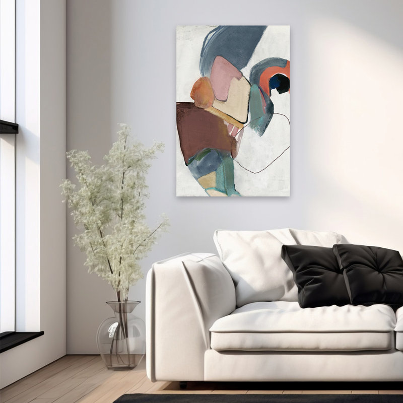 Shaped Parot Modern Abstract Modern Geometric Shape, 36" H x 24" W