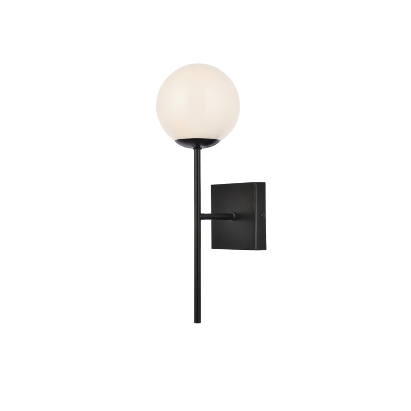 Luminaire mural à intensité variable Antonia, Blanc, Noir, Une lumière