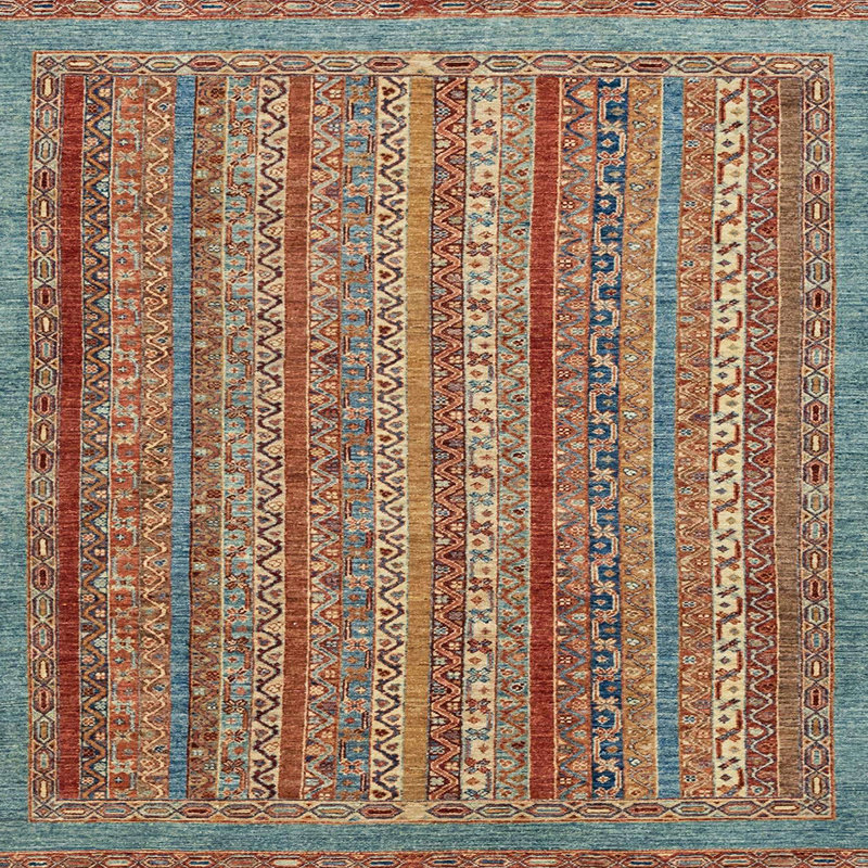 Tapis abstrait moderne 2374, Carré 6 pi