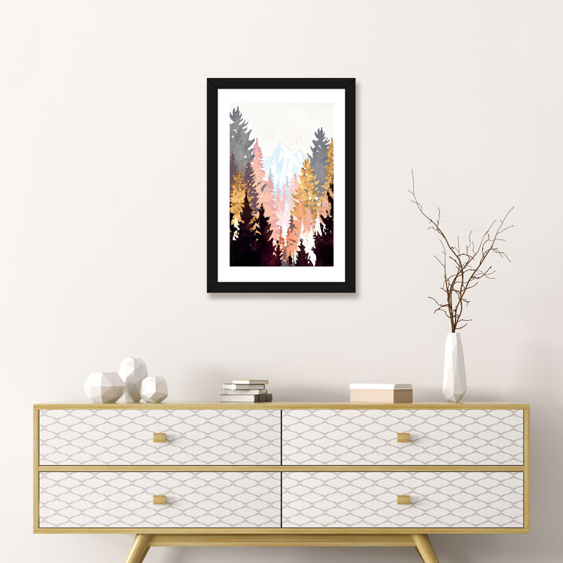 « wine forest » par spacefrog designs-print, H 32 po x l 24 po x P 1 po, Papier avec cadre noir