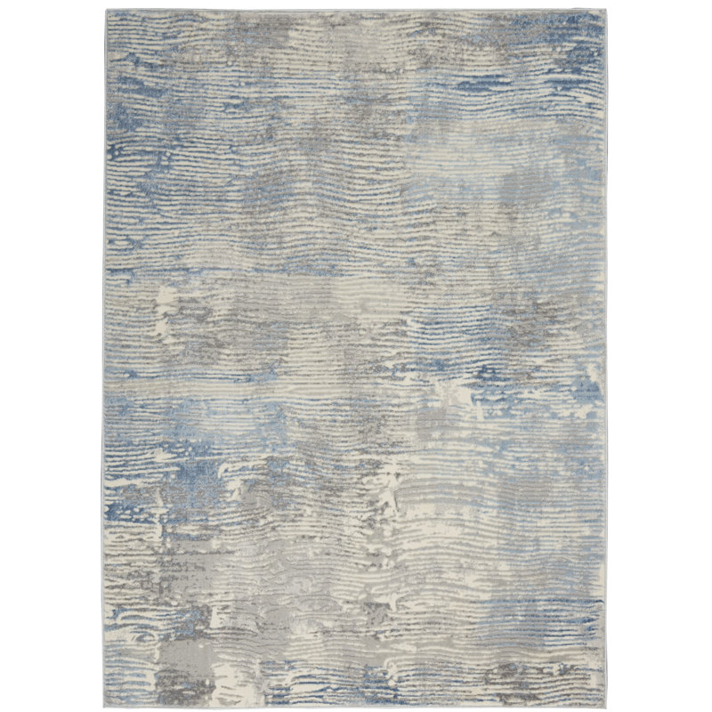Tapis ivoire moderne Golda, Rectangle 5 pi 3 po x 7 pi 3 po