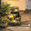 Outdoor Fountain with Lights
