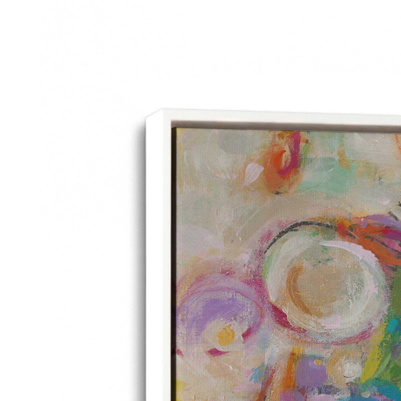 «Make Me a Bubble» par Janet tantne, reproduction d'art sur toile, «Floater», reproduction encadrée sans passe-par, Blanc