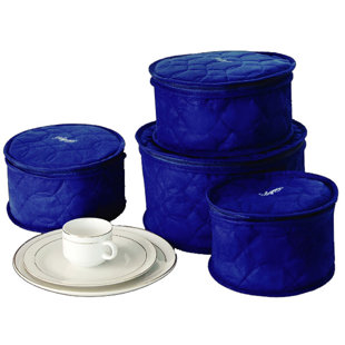 Ensemble de 4 assiettes en verre