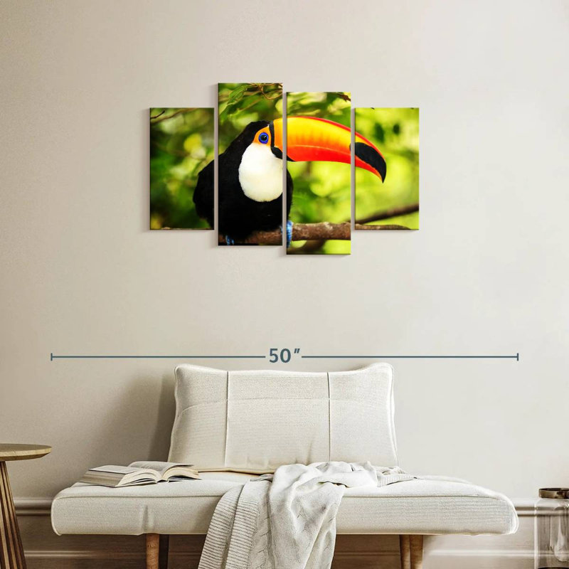 Brampt Toco Toucan, 22" H x 36" W