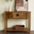 39.37" Natural Colour Rectangular Solid Wood Console Table