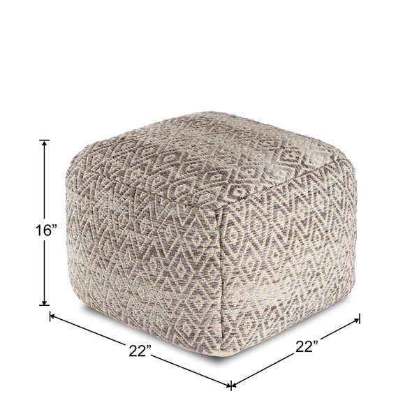 Union Rustic Flintridge Upholstered Pouf & Reviews | Wayfair