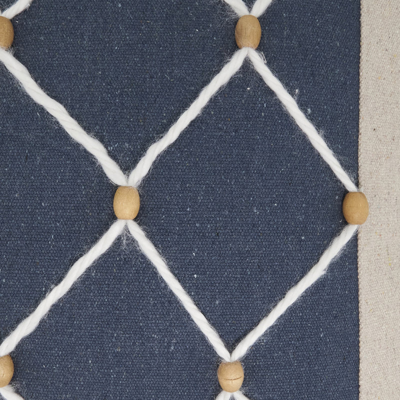 Oreiller en polyester Coastal Rope and Bead