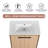 Ahniah 30.34'' Single Bathroom Vanity with Ceramic Top