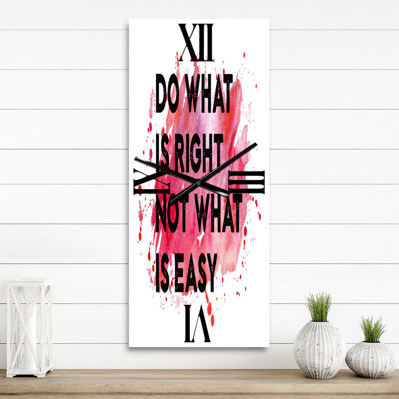 Horloge murale, Petit