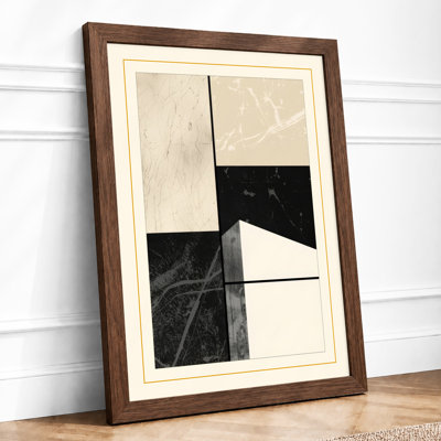 Stone Compositions Minimalist - Framed Print
