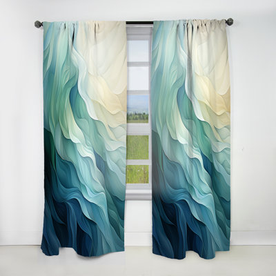 Parma - Abstract Geometric Room Darkening Curtain - 1 Panels