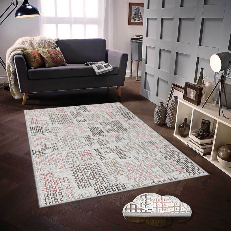Antibacterial Hall Carpet, 39.4 x 59.1 inches | 100% Polyester, 0.4 in Pile Height, Non-Slip PVC Felt Dot Underside | Machine Washable, 3D Digital Printing, Durable & Stylish for Modern Home Décor