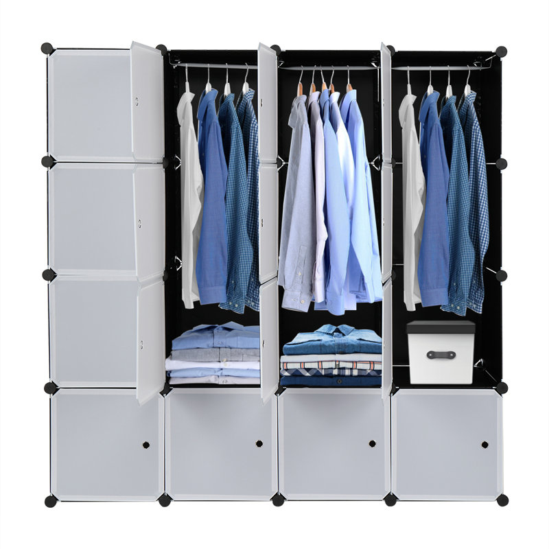 Huguley 20 Door Plastic Wardrobe