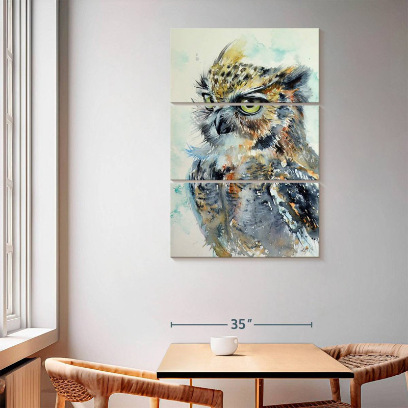 Brampt Proud Owl, 65" H x 42" W