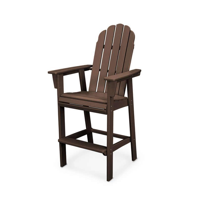 Chaise Adirondack POLYWOOD Vineyard Curveback, 29,38 po, Acajou