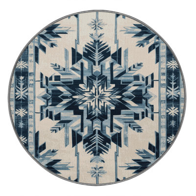 Machine Washable Art Deco Gray Area Rug