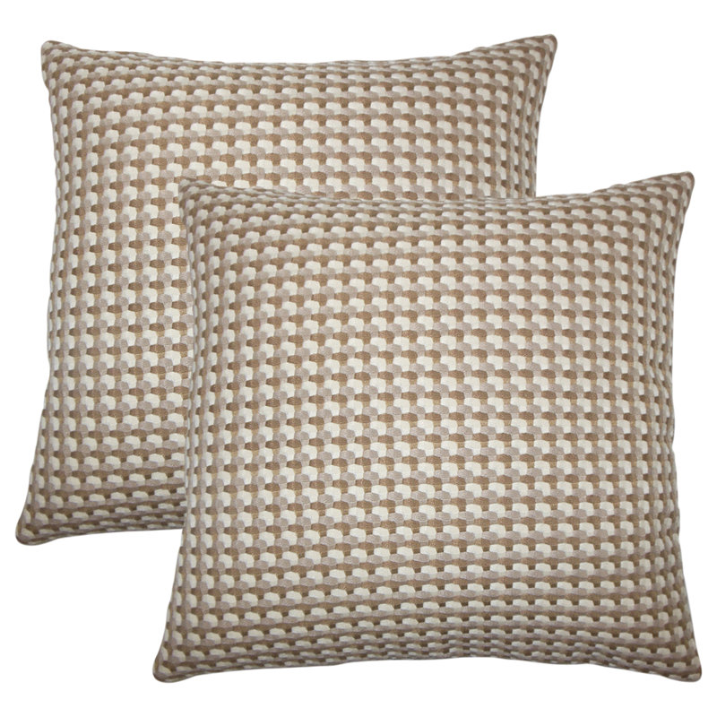 Coussin décoratif géométrique , Champignon