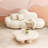 Cloud-Shaped Bouclé Sofa, Modern Cream-Style Irregular Loveseat