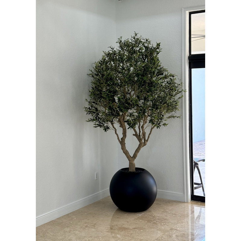 98" Artificial Olive Tree in Pot