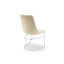 Chaises de salle à manger avec velours beige, structure ergonomique, sièges d'appoint en velours, dossier et structure