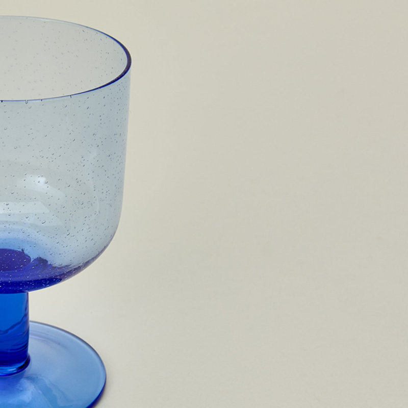 Simple Wine Glass, Blue