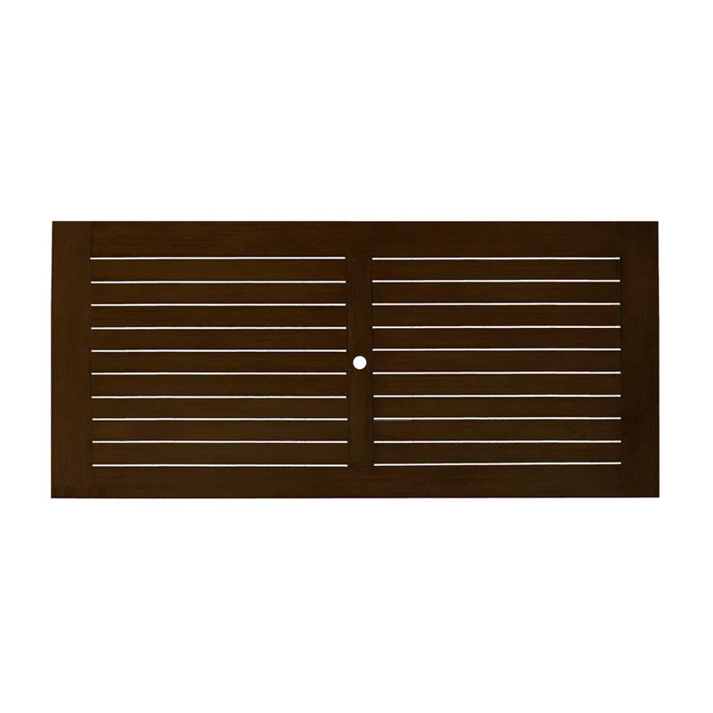Club Aluminum Outdoor Dining Table, Mahogany