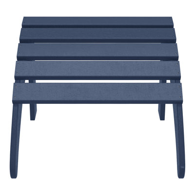 Lucus All-Weather Poly Adirondack Chair with Ottoman