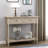 Traditional Design Console Table with Two Drawers and Bottom Shelf-1367724305