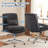 Upholstered Armless Task Office Chair without Wheels-1868986320