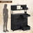 Tall Dresser For Bedroom With 14 Drawers, 3 Open Shelves, Led Light And Power Outlet-1246759036