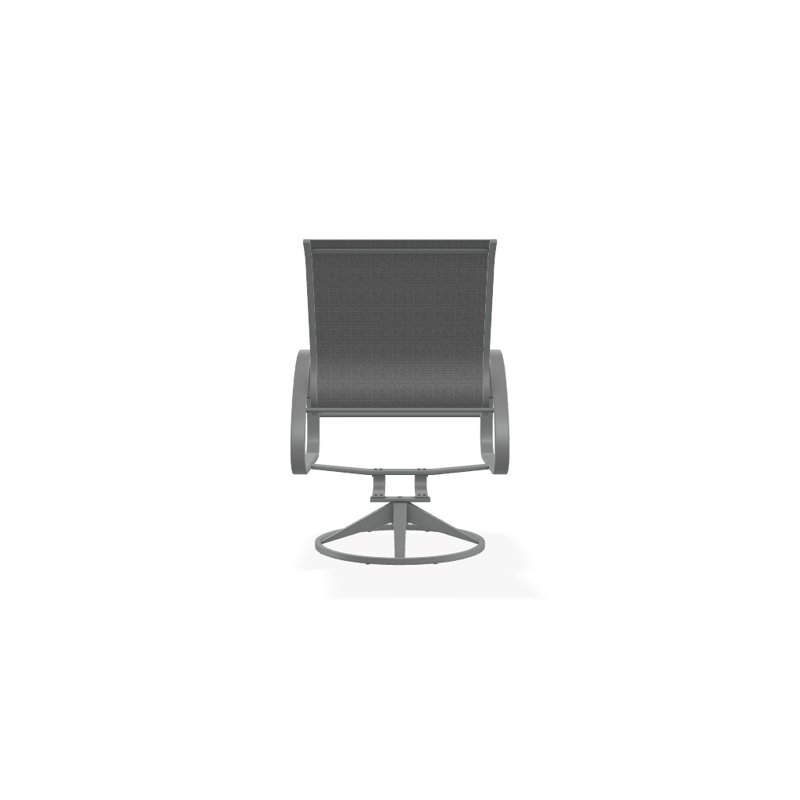 Aruba 1 Outdoor Dining Armchair, Textured Graphite, Bark Performance