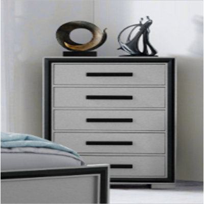 COFFRE ADELAIDE GRIS NOIR