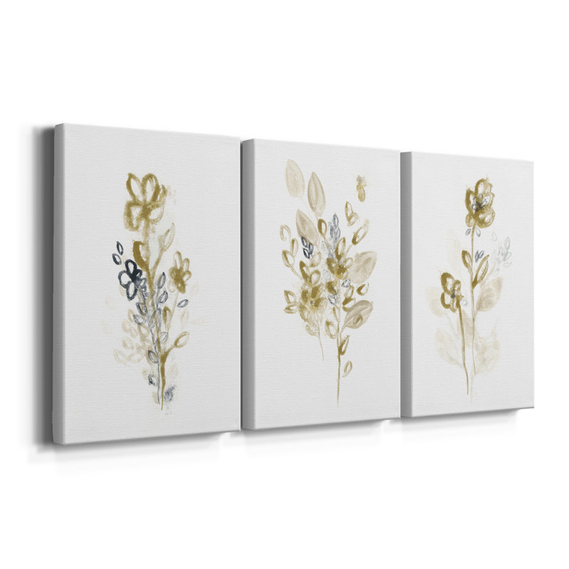 Bronze bronze I - Toile tendue avec châssis sur mesure - 3 pièces