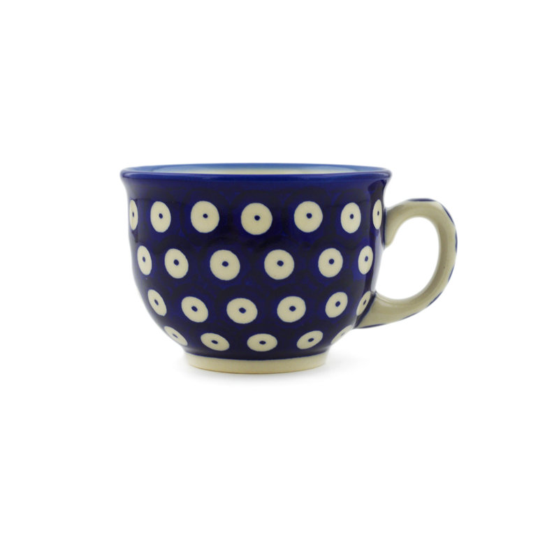Tasse à thé lustré Peacock, Paon aux yeux bleus