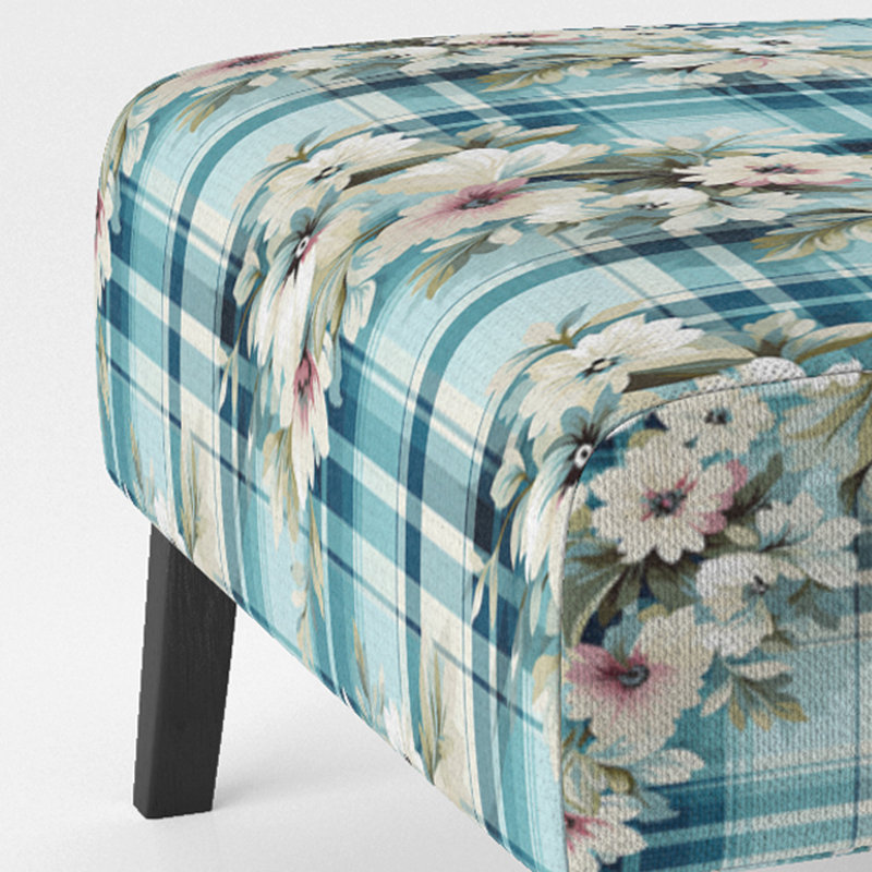 Fauteuil de chambre rembourré à motif cachemire Coastal Comfort