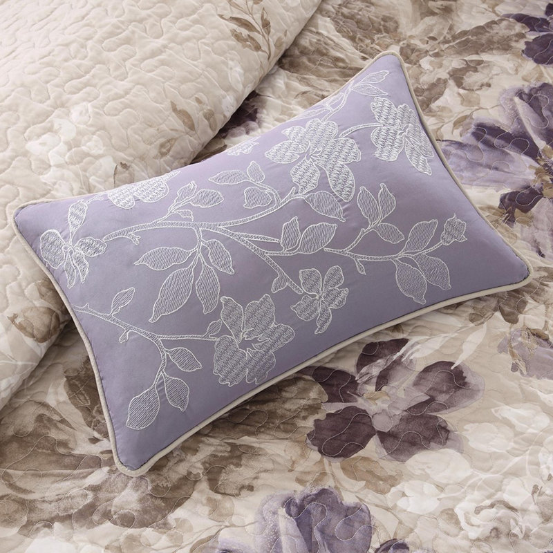 Ensemble de courtepointe en coton 6 pièces, Multi-couleur, King Quilt + 5 Additional Pieces