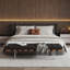 Banc de bout de lit moderne Mid Century 62,99 pouces-73431034