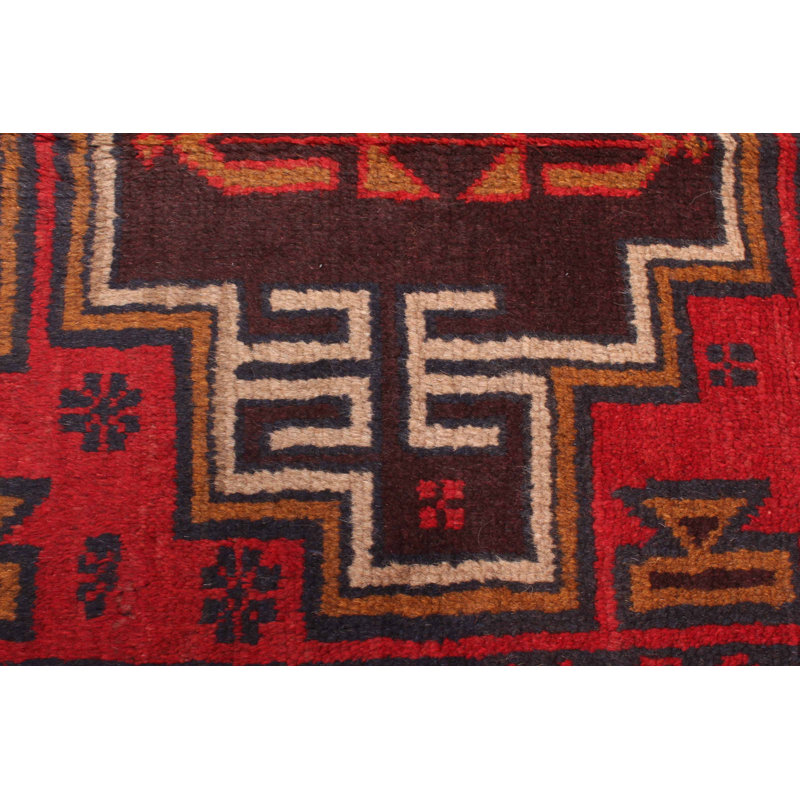 Rizbaft Red Rug 3'3" x 6'6"