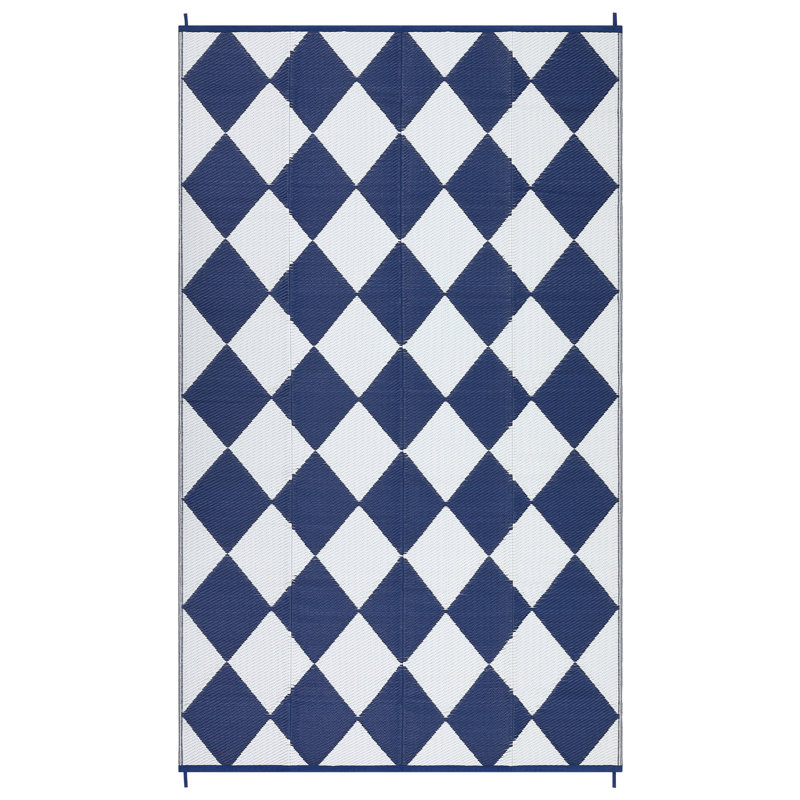 Diamond Outdoor Mats Plastic Straw Rug Outdoor Leisure Waterproof Carpet Garden Terrace Balcony Picnic Mat for Porch RV Deck Camping Backyard