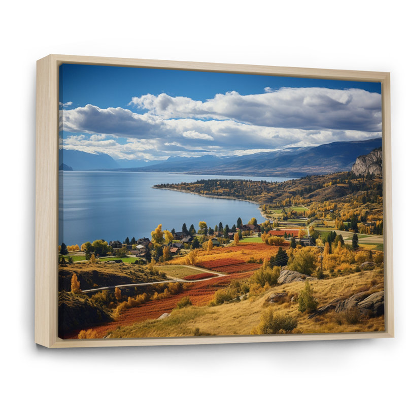 «Bilel Canada Okanagan Serenity II», reproduction, Cadre naturel flottant, H 16 po x l 32 po x P 1 po