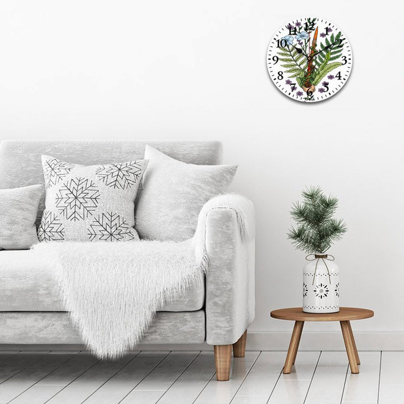 Horloge murale décorative 12 x 12 pouces