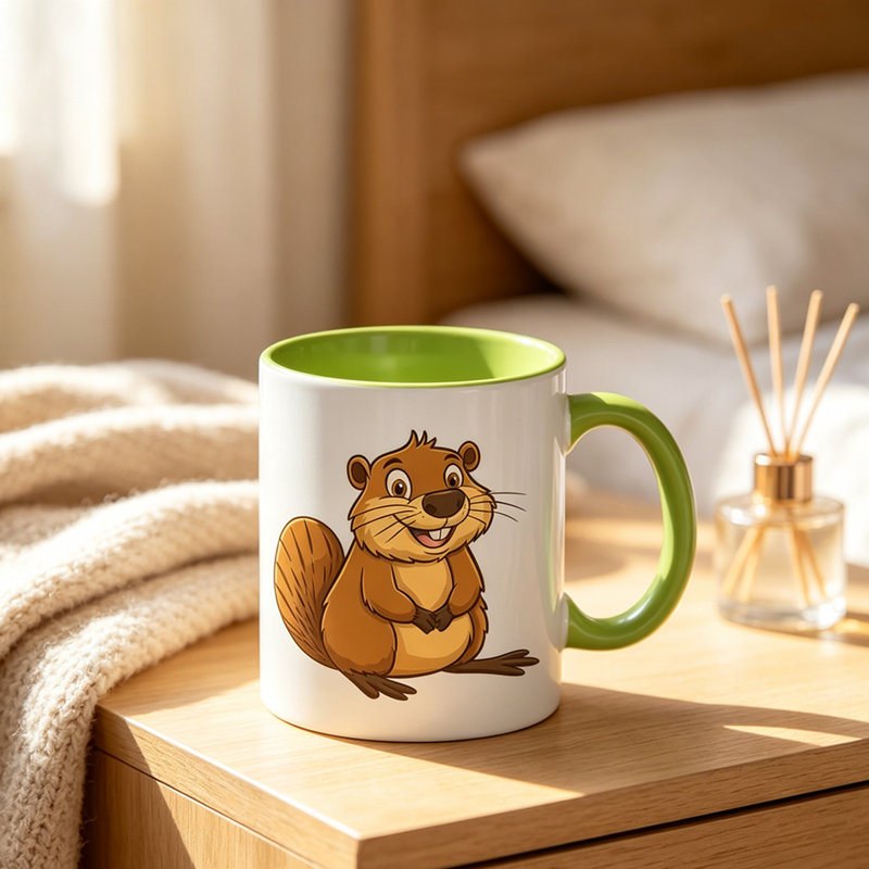 Ceramic Coffee Mug, Green