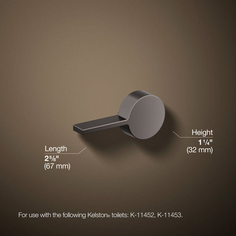 Kelston Left-Hand Trip Lever, Titane éclatant